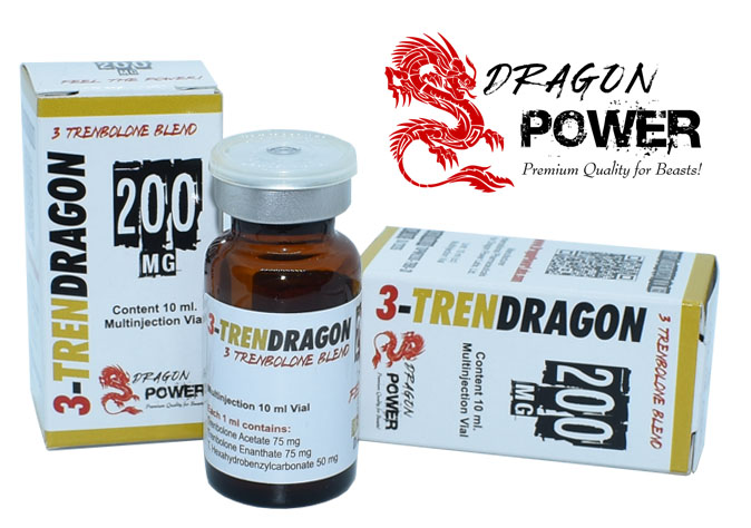3-TrenDragon 200 - Combinación de 3 Trembolonas 200 mg x 10 ml. Dragon Power