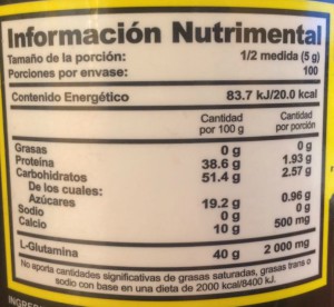 Glutamina Ultra - considerada la principal fuente de energía de las células. BHP